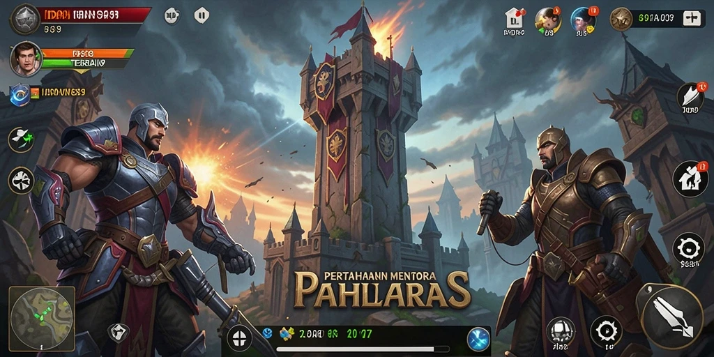 Tampilan gameplay IDN89 yang mendebarkan di medan perang Tower Defense.