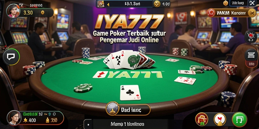 Tampilan menarik gameplay Poker di IYA777.