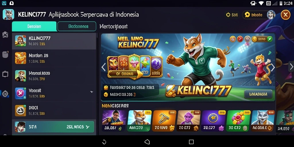 Tampilan menarik dari gameplay aplikasi Sportsbook KELINCI777.