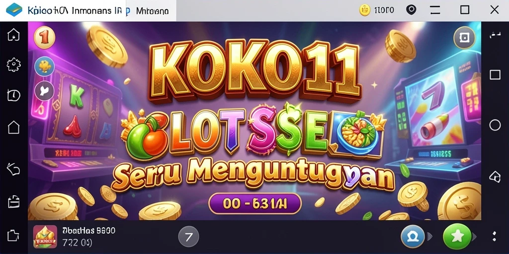 Screenshot gameplay KOKO11 menampilkan keseruan slot yang berwarna-warni.