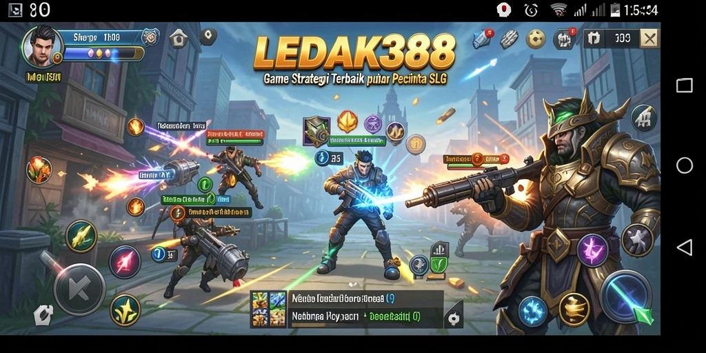 Screenshot LEDAK388 menampilkan aksi gameplay SLG yang mendebarkan.