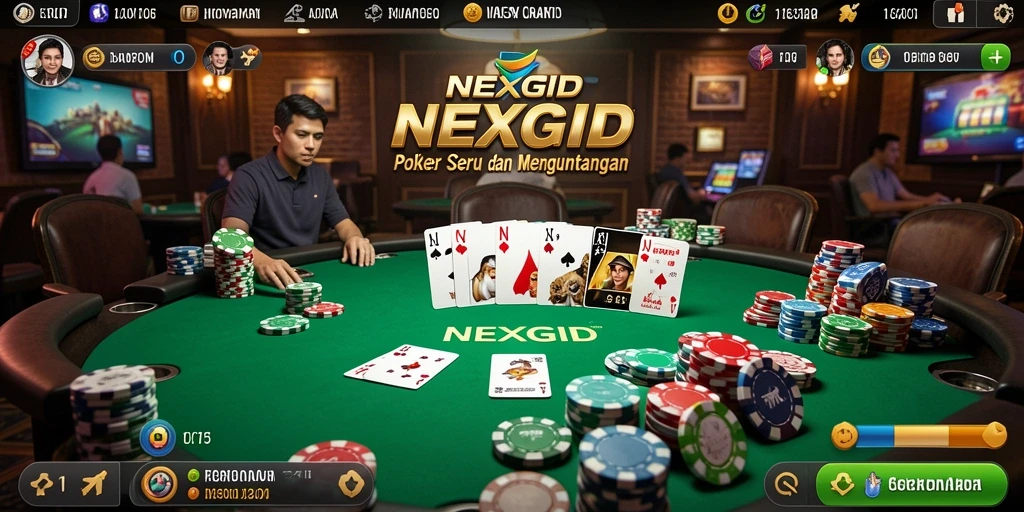 Screenshot gameplay NEXGID yang menampilkan suasana permainan Poker.