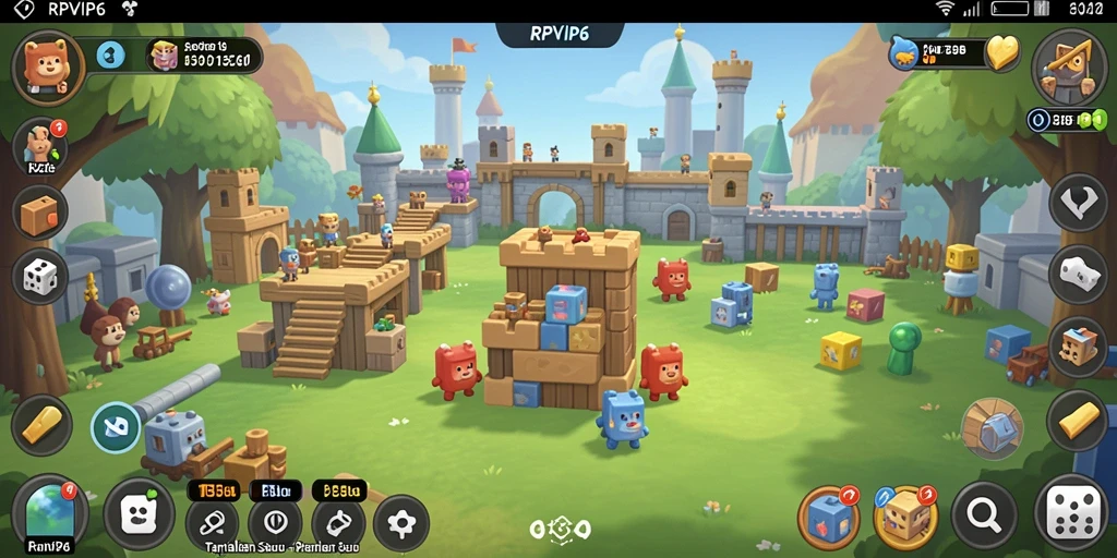 Screenshot utama RPVIP6 menampilkan gameplay Puzzle yang memikat.