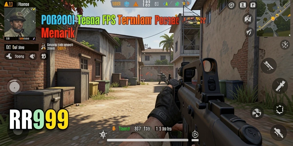 Tampilan gameplay menegangkan dari RR999 saat pertempuran hebat.