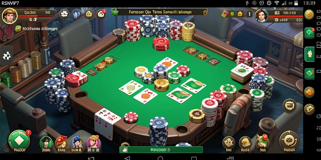 Tampilan gameplay RSNVIP7 yang menegangkan saat bermain QiuQiu.