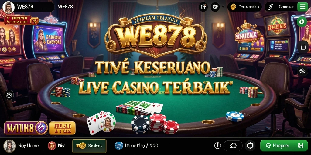 Gambaran gameplay seru dari WE878 dalam Live Casino.