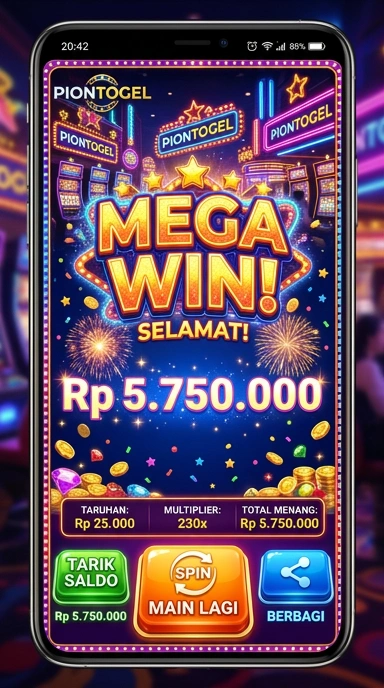 Antarmuka Piontogel yang sederhana dan bersih.